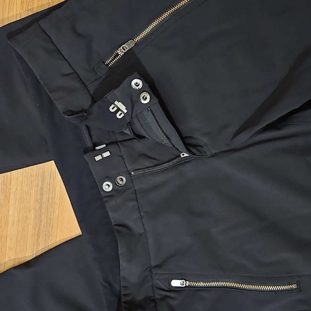Athleta Black Pants with Zipper Details Size 12 - Picture 3 of 8